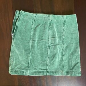 Blush Green Mini Pencil Skirt with Cargo Style